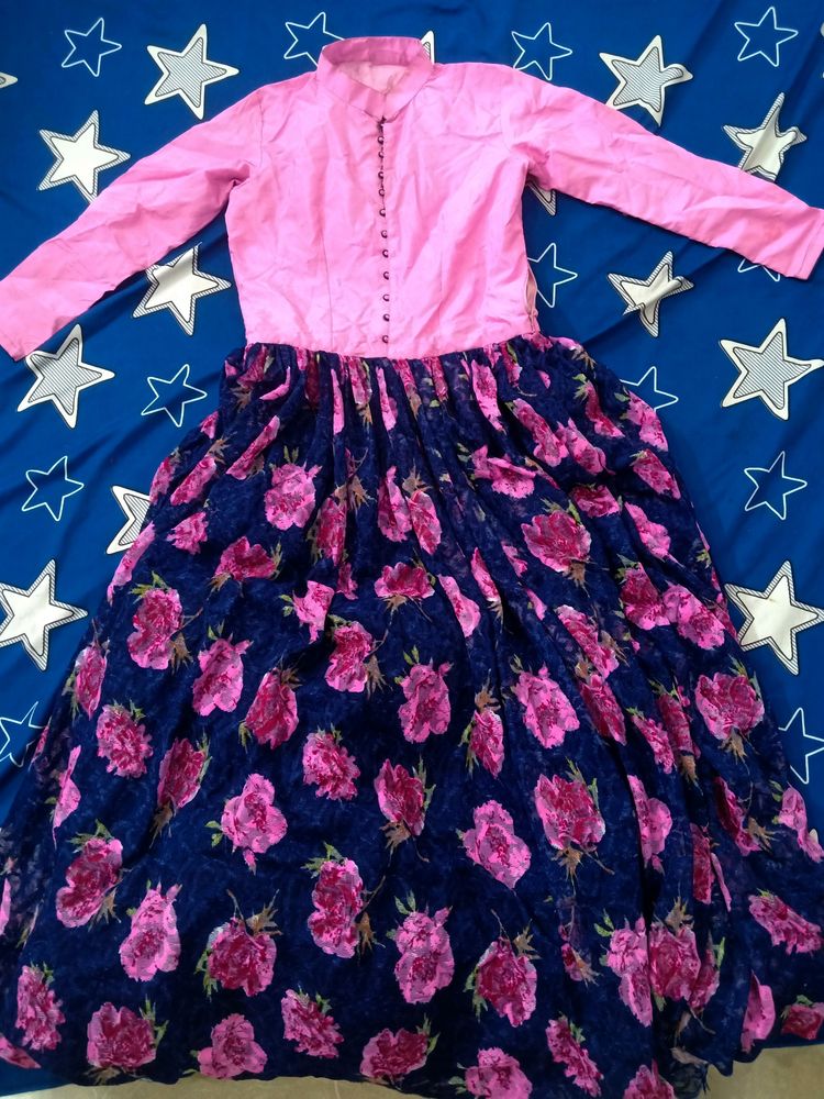 Pink And Blue Gown😍