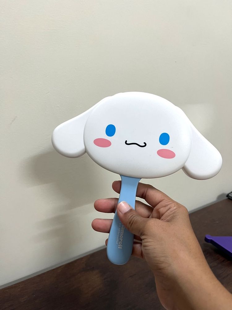 Cinnamoroll Mirror With Comb Set - Blue