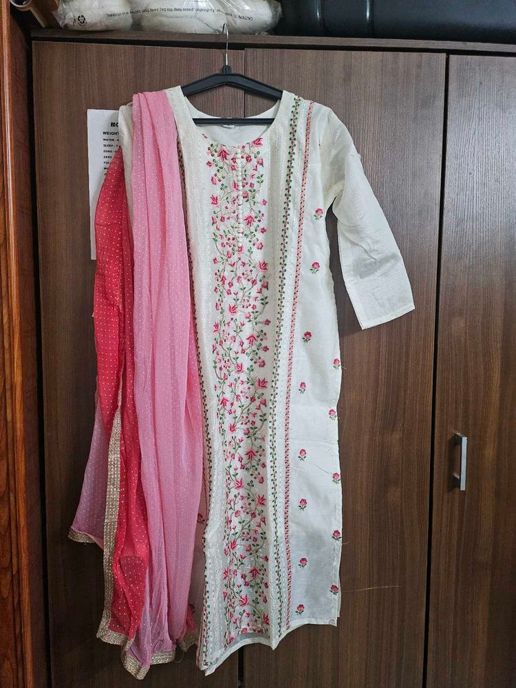 Brand New Chanderi Silk Suit Set