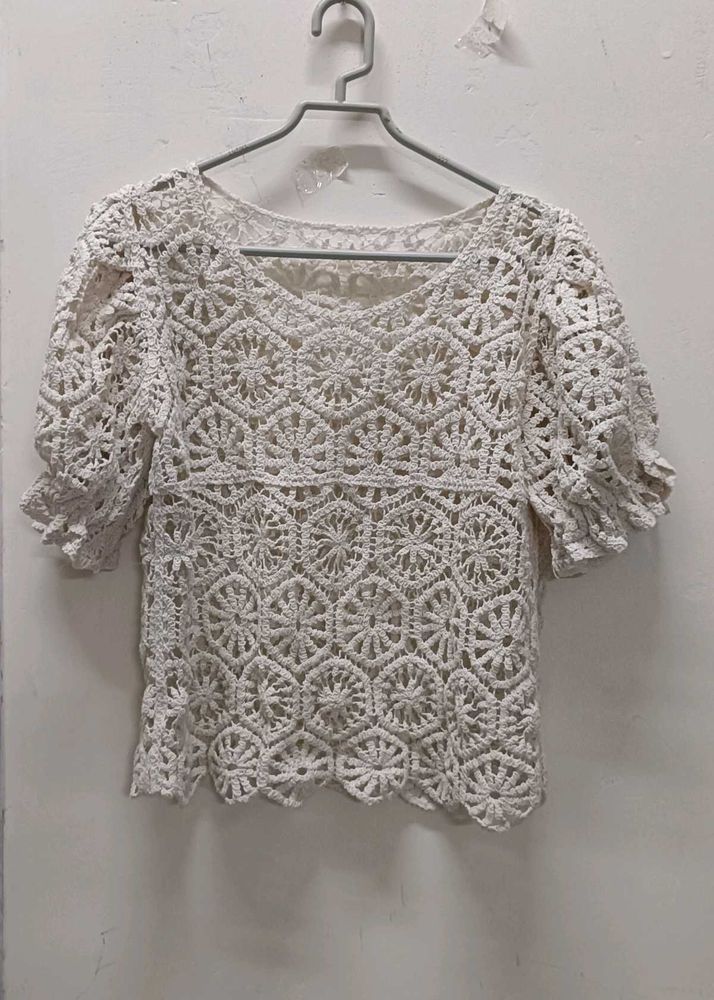 Crochet Knit Top