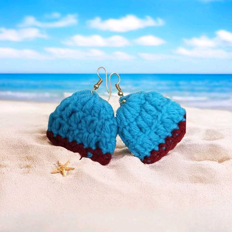 Crochet Hat Earrings