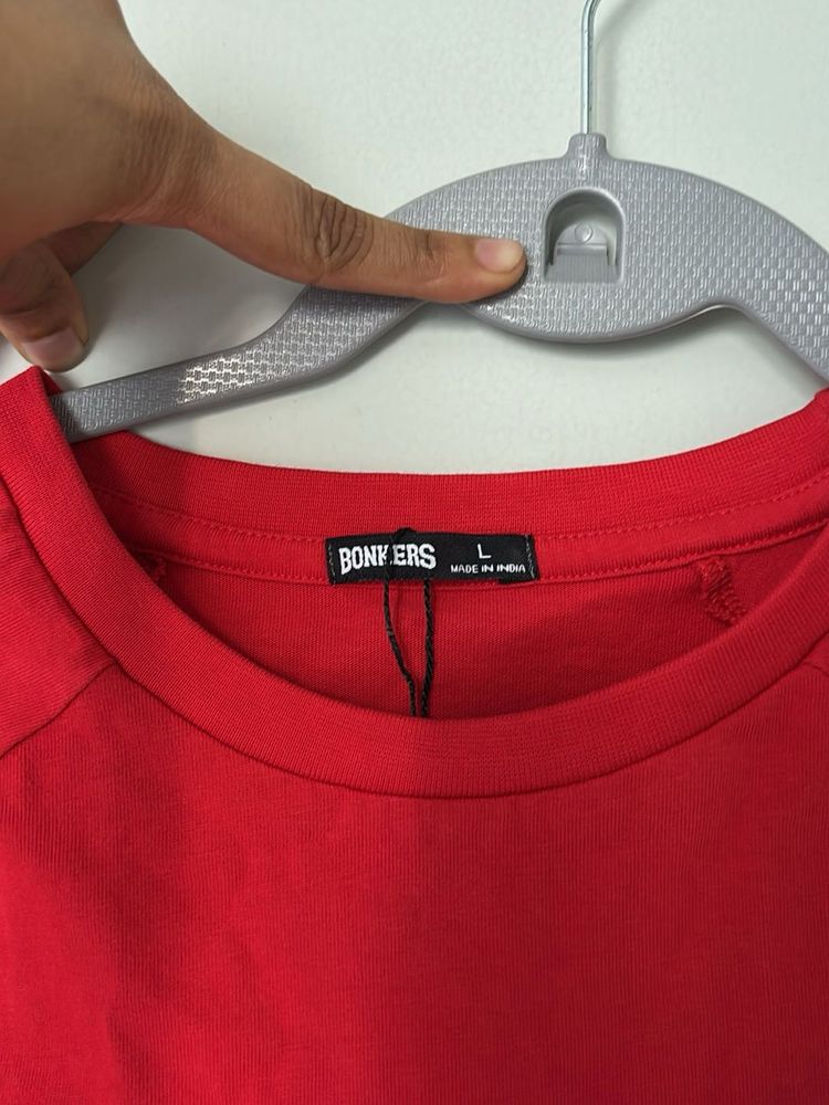 red bonkers tshirt