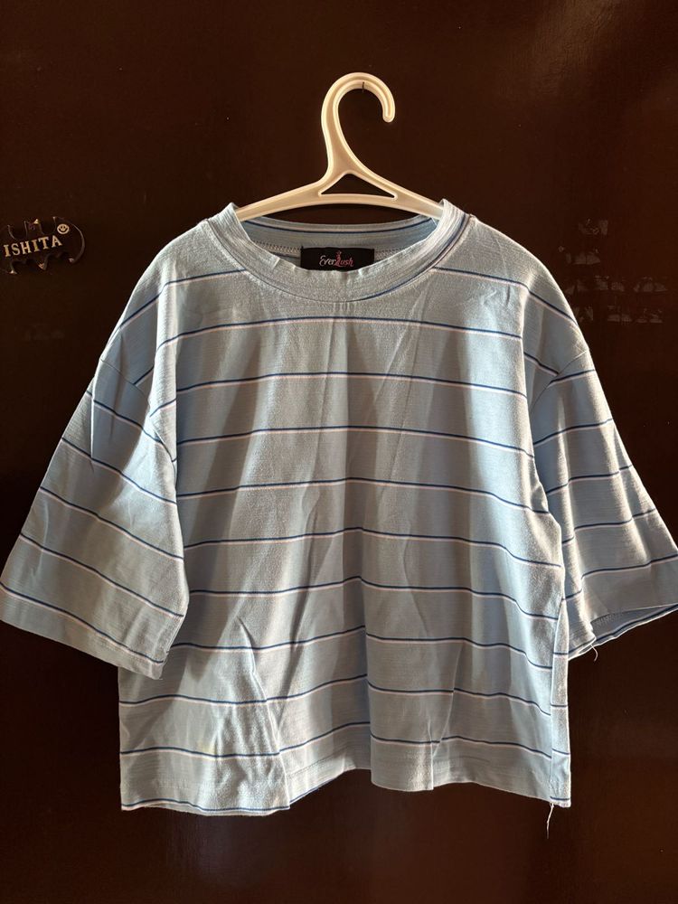 Striped Cropped T-Shirt