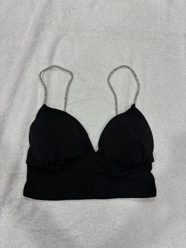 Black Embellished Bralette