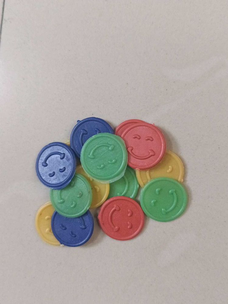 Smile Face Ludo Coin And Discs