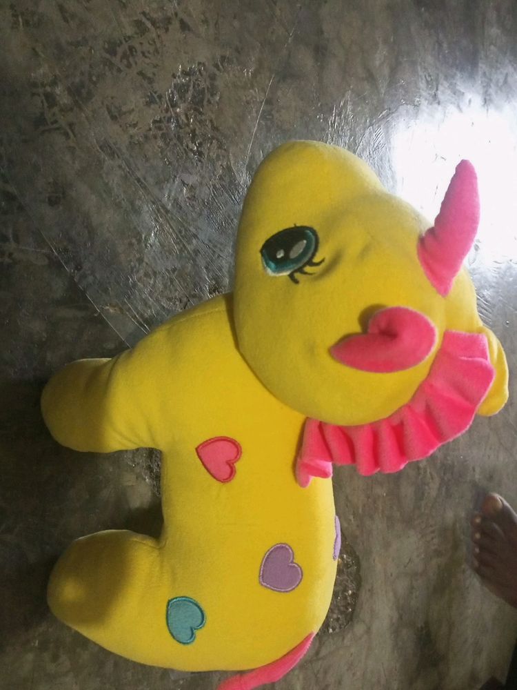 Jam &amp; Honey Yellow Unicorn Soft Toy