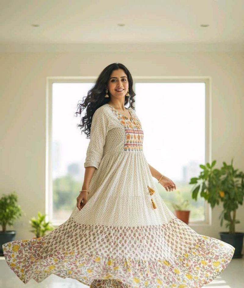 Pure Cotton Kachi Dress