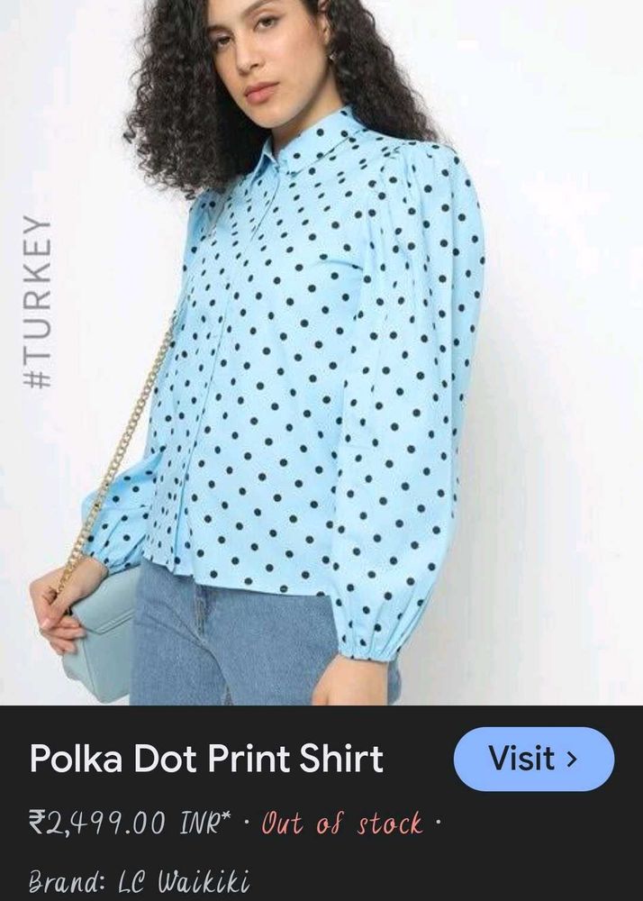 Polka Dot Shirt 🩵
