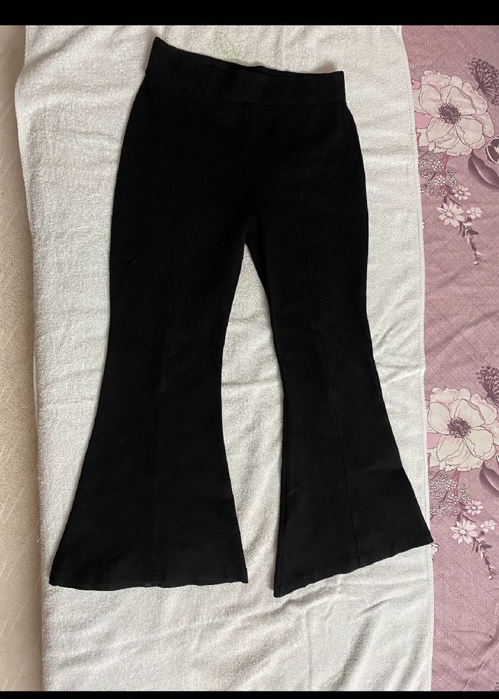 Black Bell Bottom Jeggings