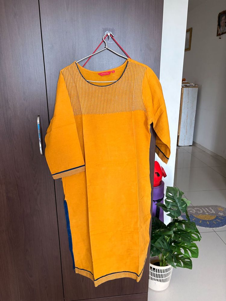 Mustard Yellow Kurti