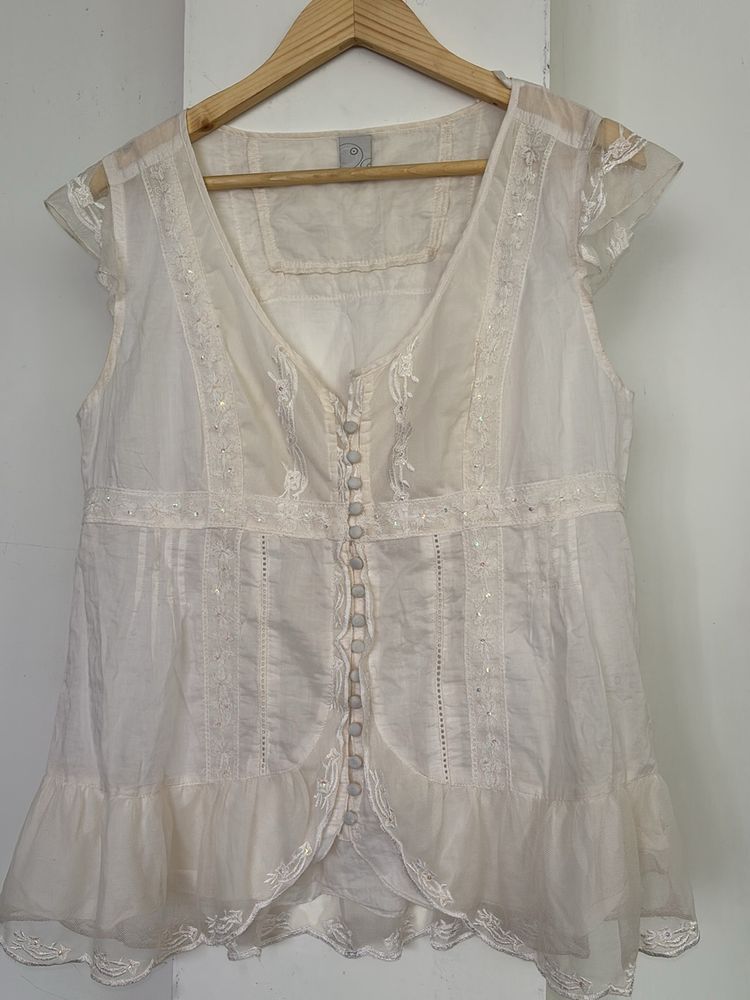 White Beautiful Top