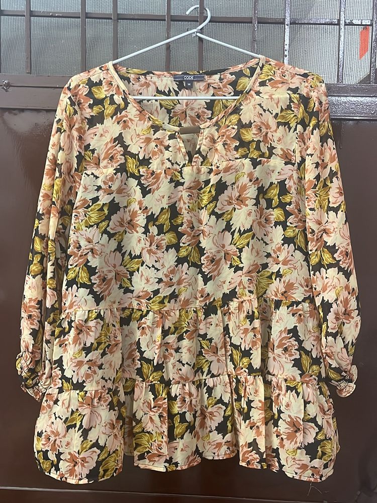 Code Floral Printed Top