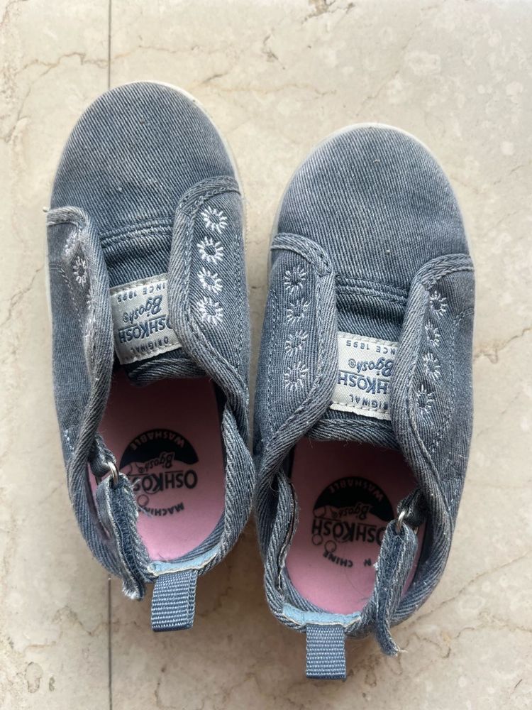 OshKosh Denim Slip-On Shoes with welcrow closure