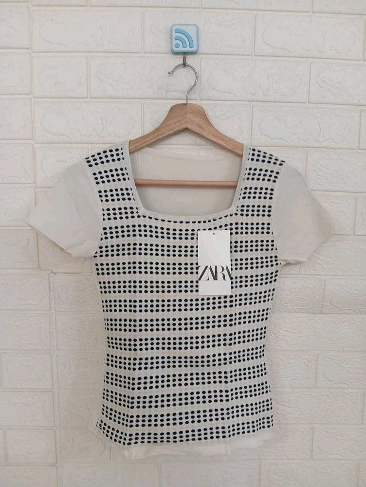 White Short Sleeve Top