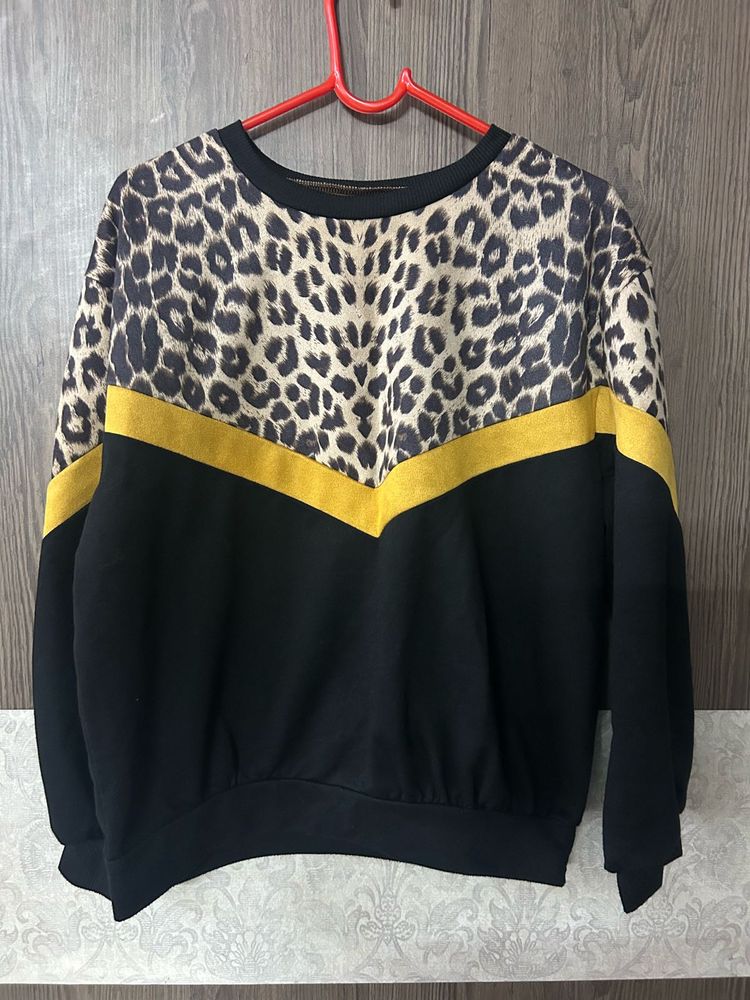 Shein Animal Print Swear Shirt