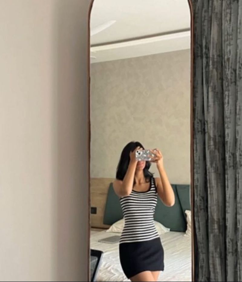 Striped Black And White Dress