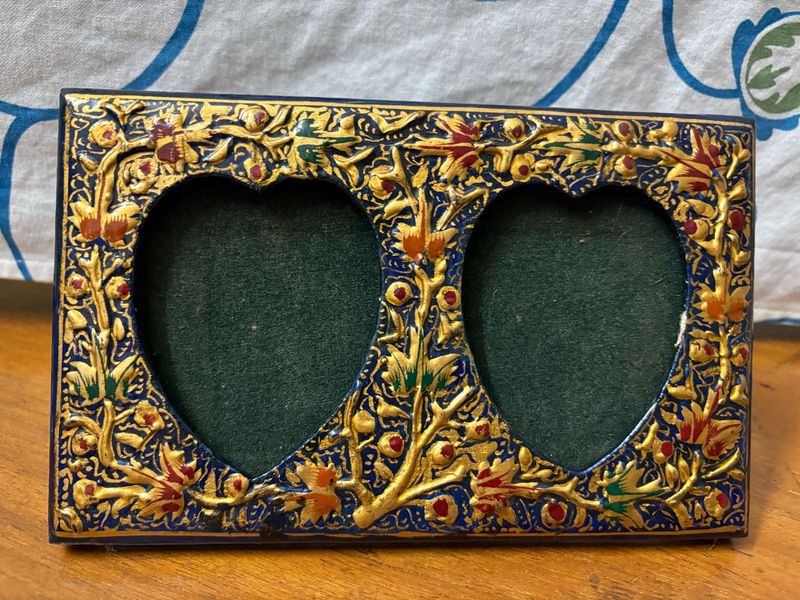 Ornate Double Heart Photo Frame