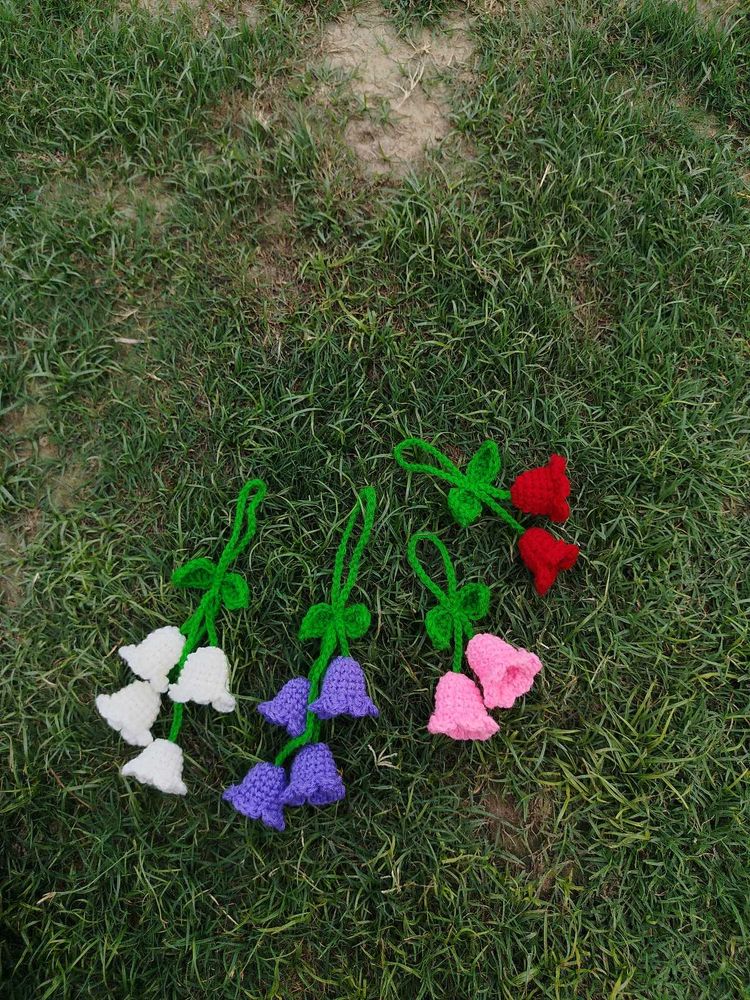 Crochet Lily Of The Valley Bag Charms