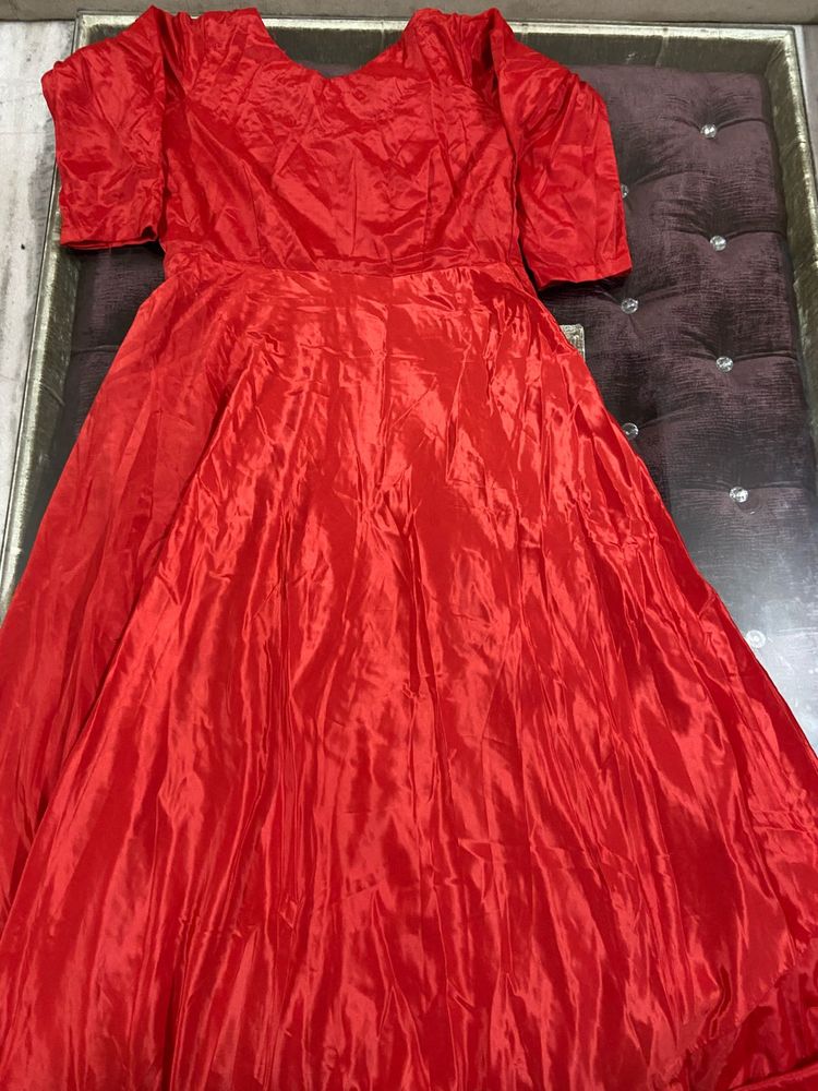 Elegant Red Ethnic Gown