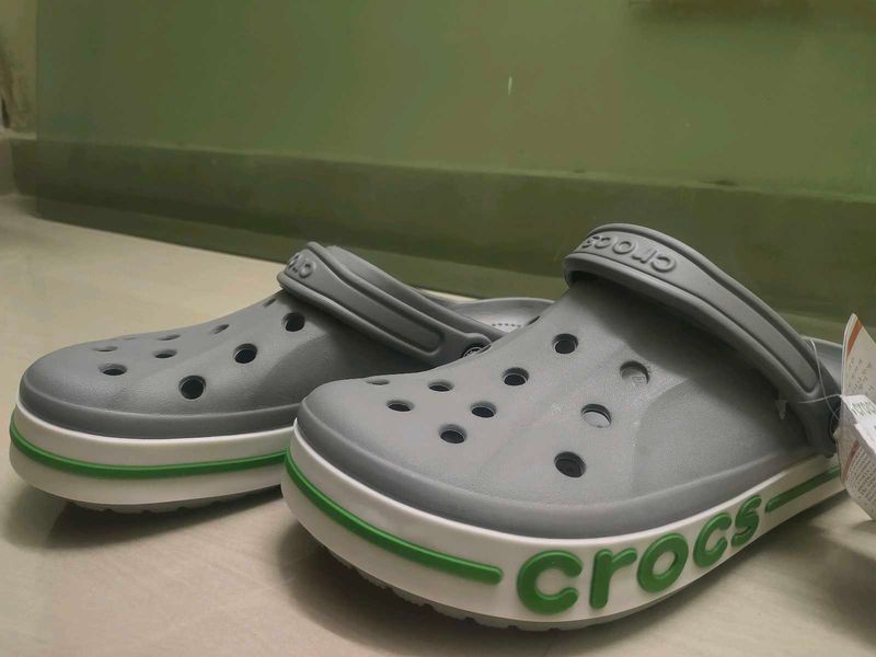 Crocs Gray Flip Flops