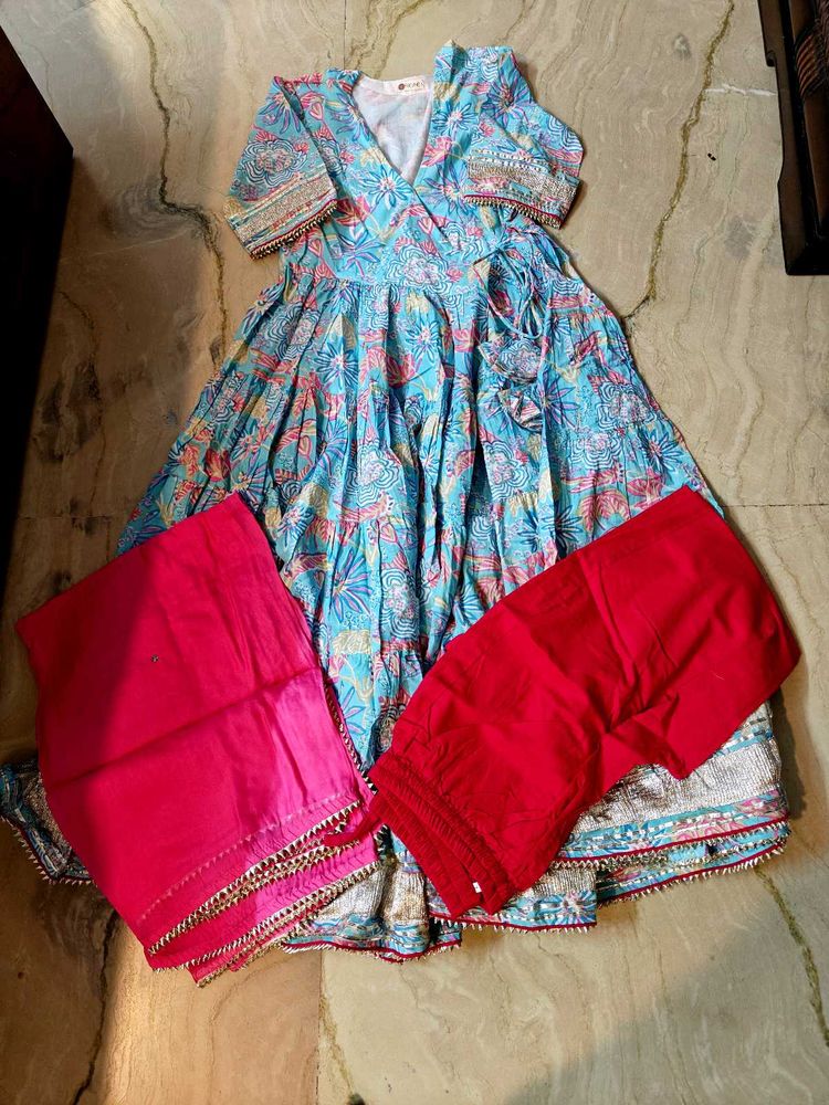 Accho Brand Suit With Pant N Dupatta
