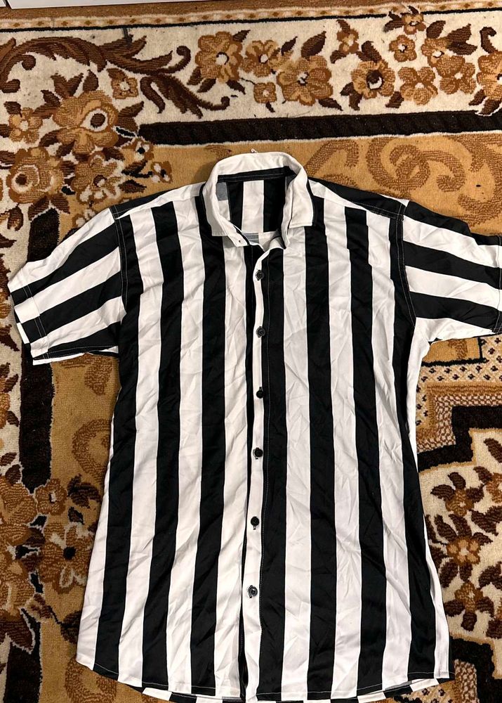 Striped Black &amp; White Shirt