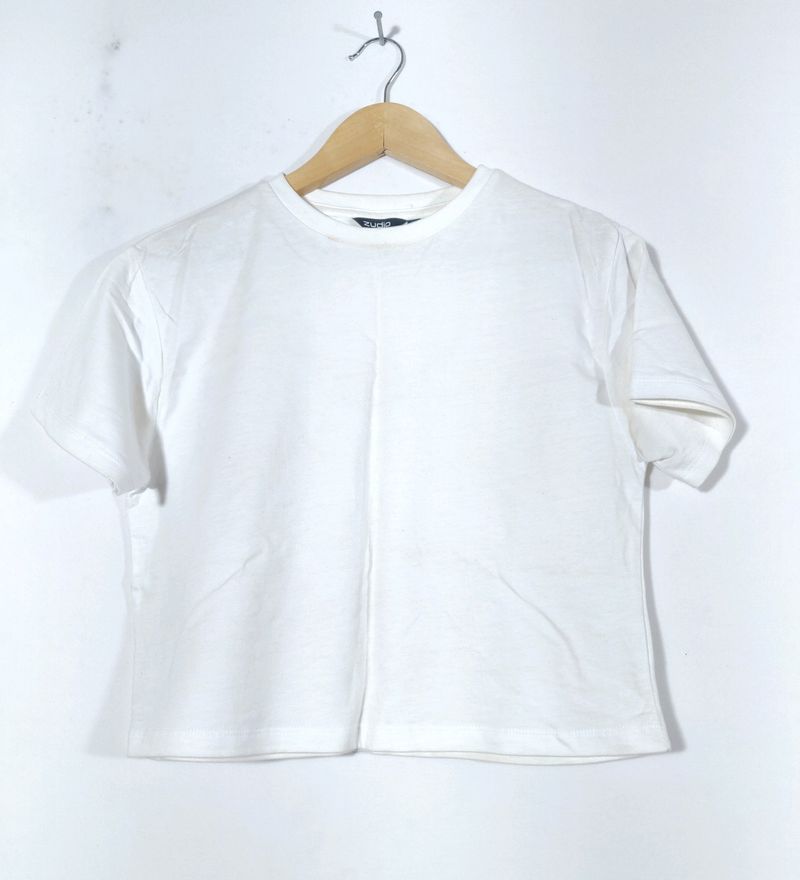 Zudio White T-Shirts (Women&#39;s)