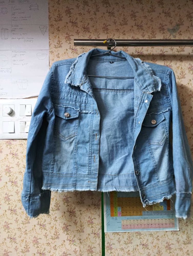 Sky Blue Denim Jacket.