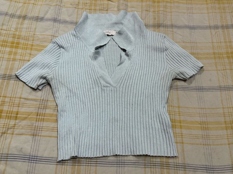 Cute Ribbed Knit Top