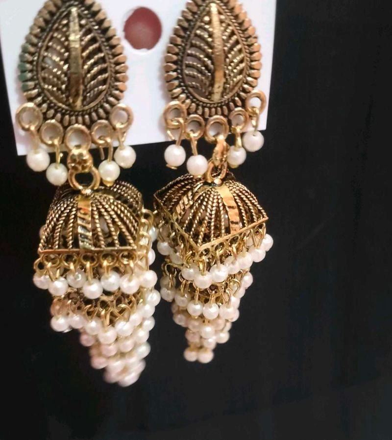 Jhumar earrings available in 3 Colours