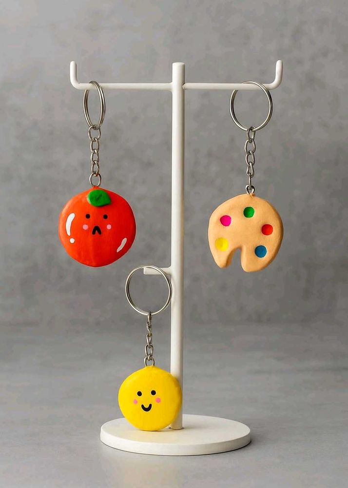 Cute Smiley Face Keychain