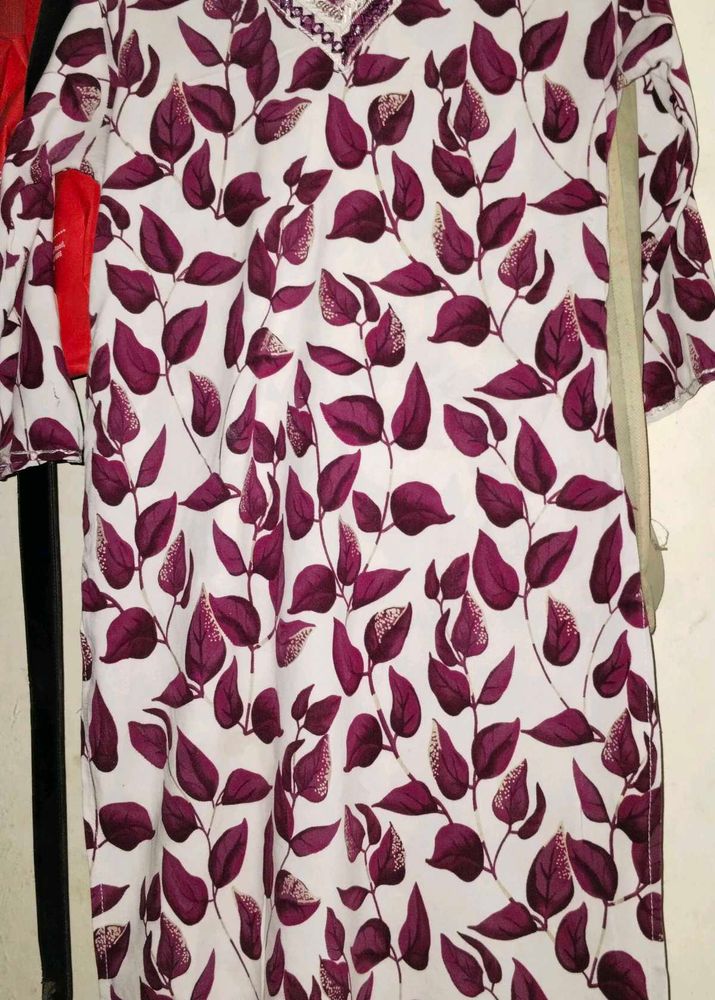 Floral Print Kurta