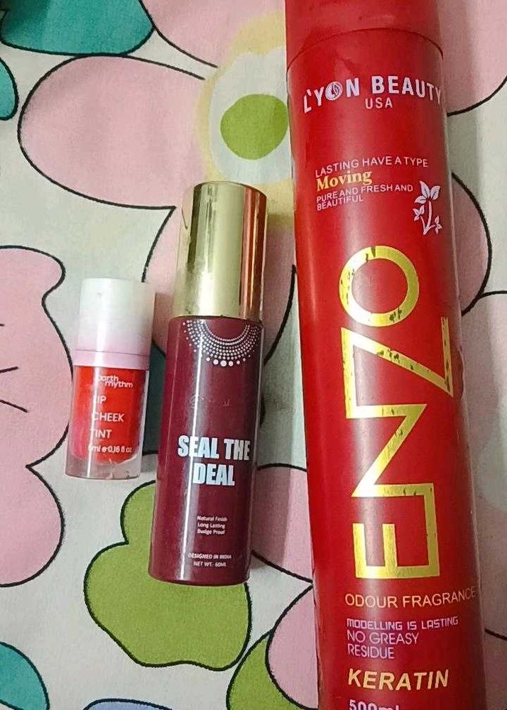 Setting Spray + Earth Rhythm Blush+ Makeup Fixer