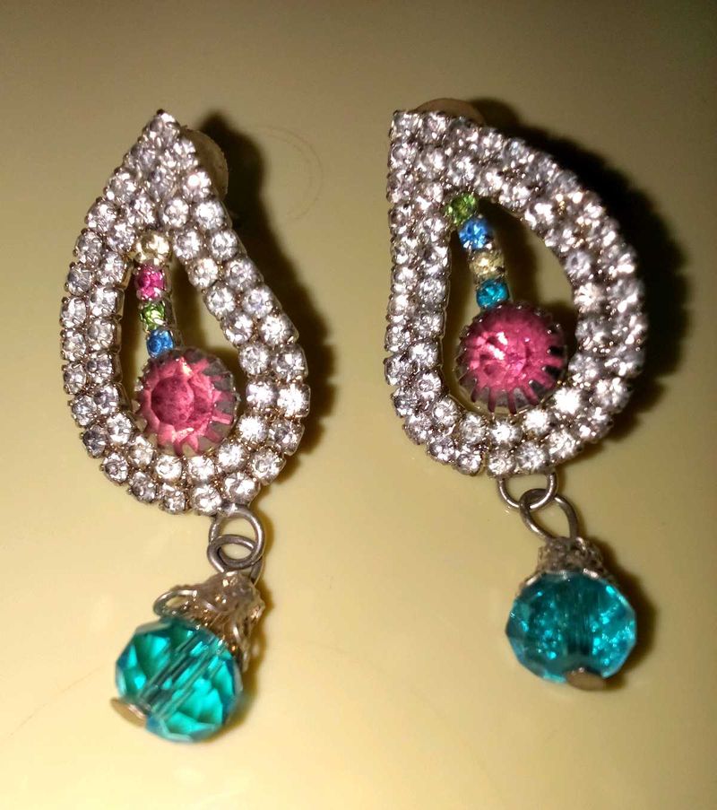 Teardrop Rhinestone Earrings
