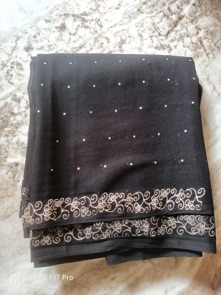 🥳🥳Indian Silk Black Saree🥳🥳