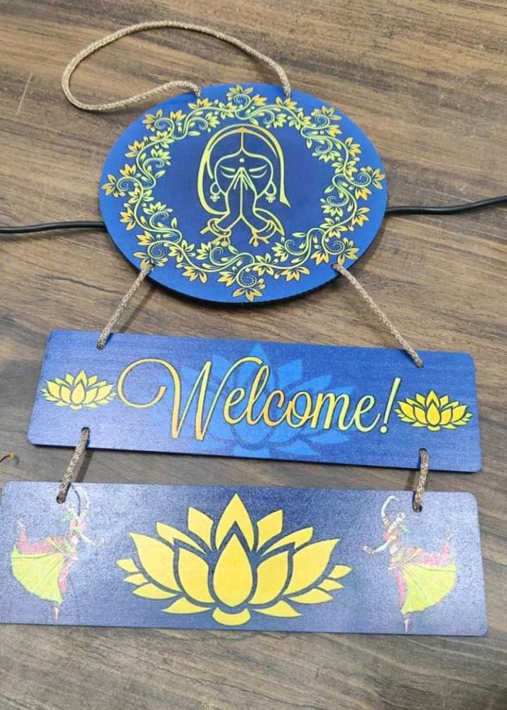 Wooden Wall Hanging With Beautiful Design