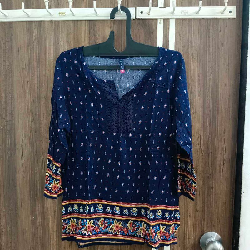 🛍️ Blue Printed Top ⭐⭐⭐⭐