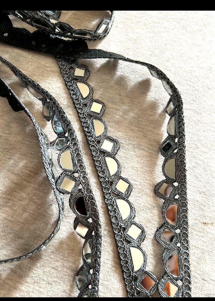 Brand New Mirror Work Lace