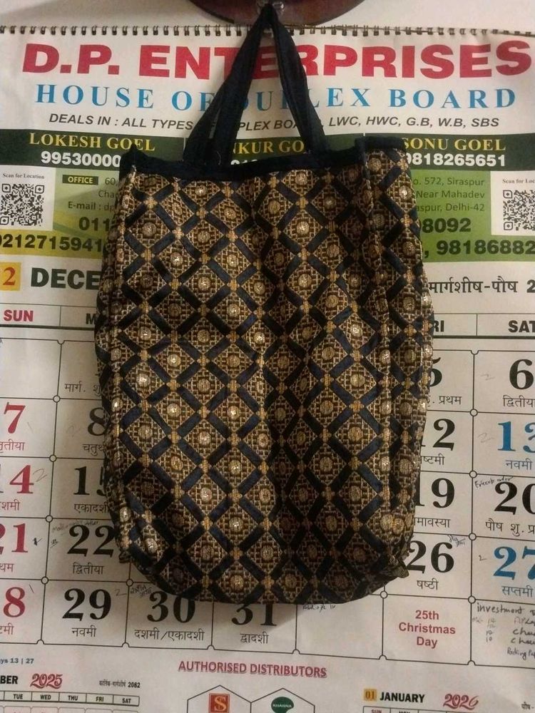 Embroidered Tote Bag