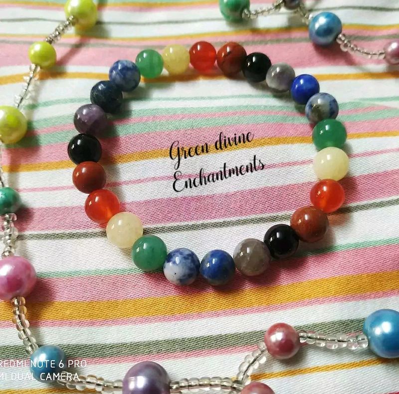 Seven chakra bracelet ❤🧡💛💚💙💜🖤
