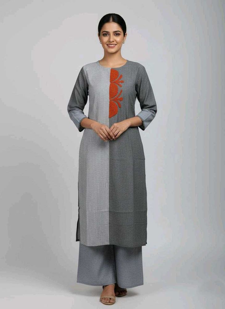 Elegant Grey Kurta Set