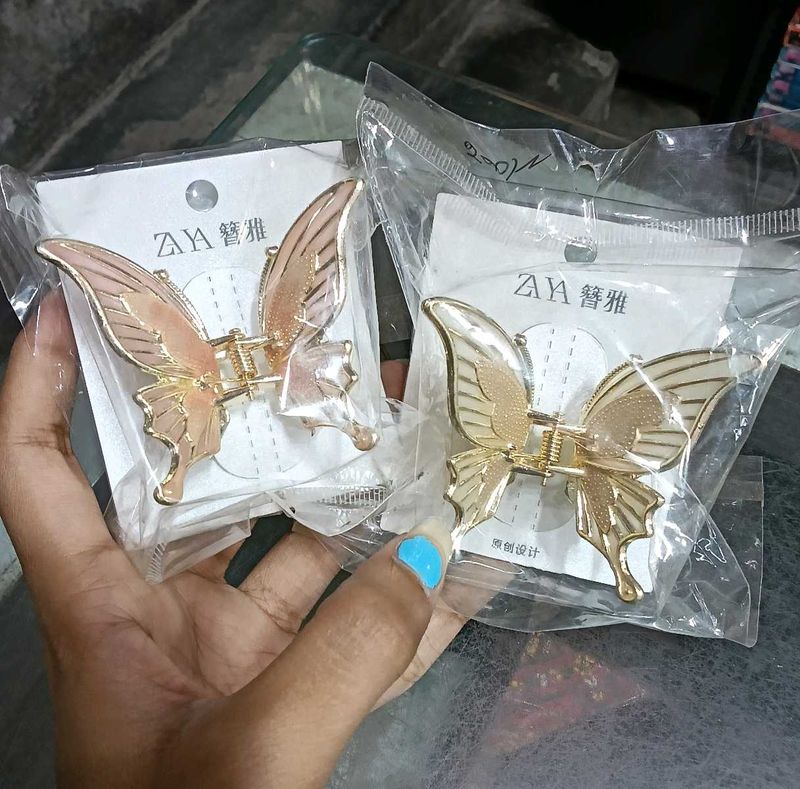 🦋combo Butterfly Hair Claw Clips💍