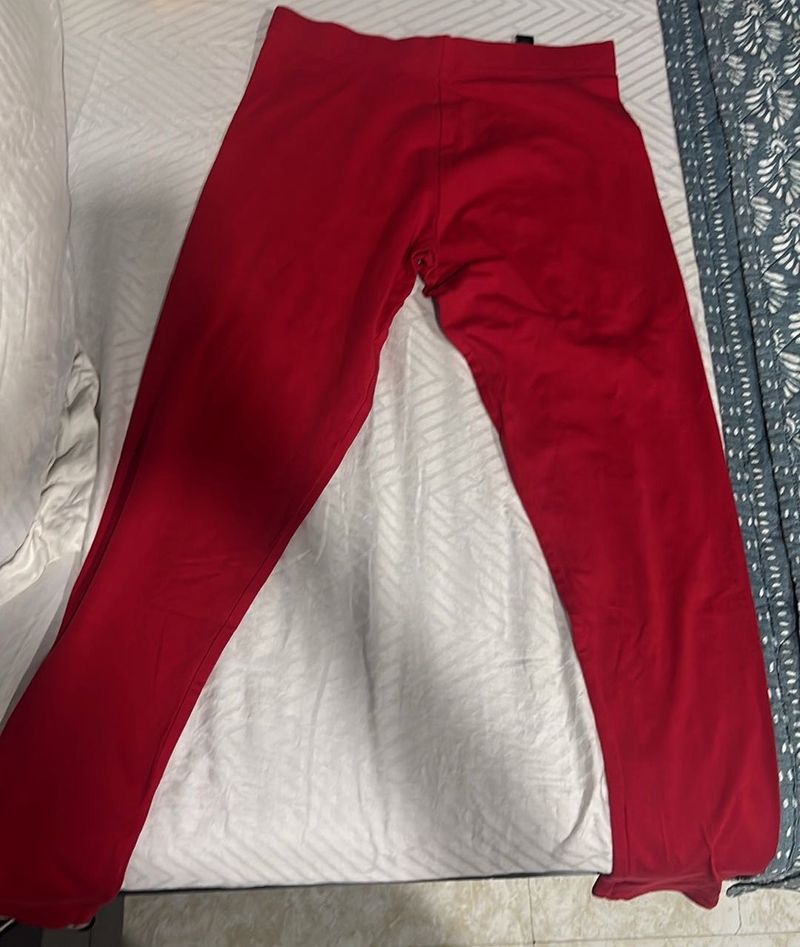 Red Casual Pants