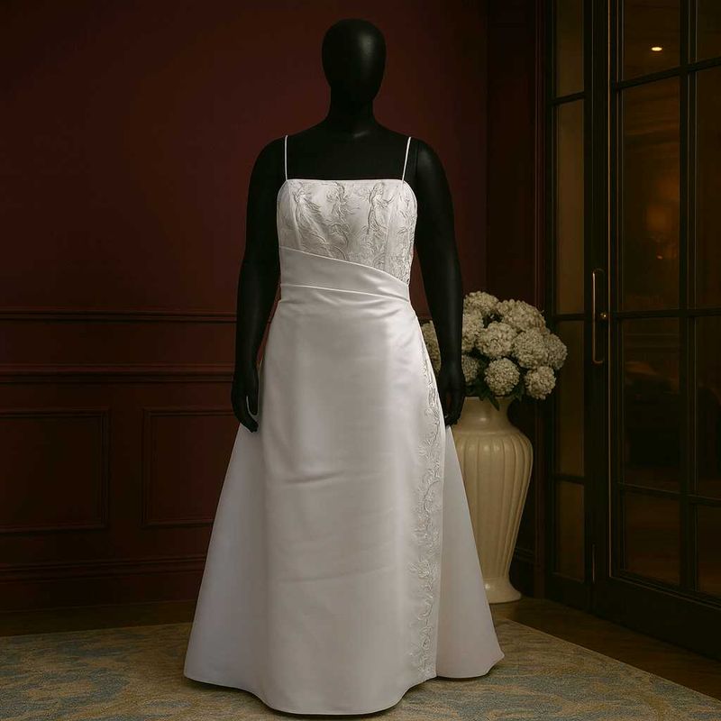 Sale🎉🎊 Elegant White Wedding Gown