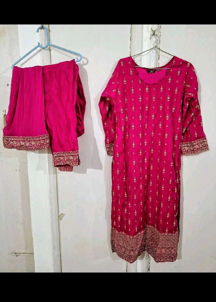 Elegant Pink Kurta Set