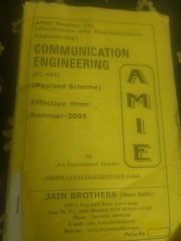 Communication Engineering AMIE