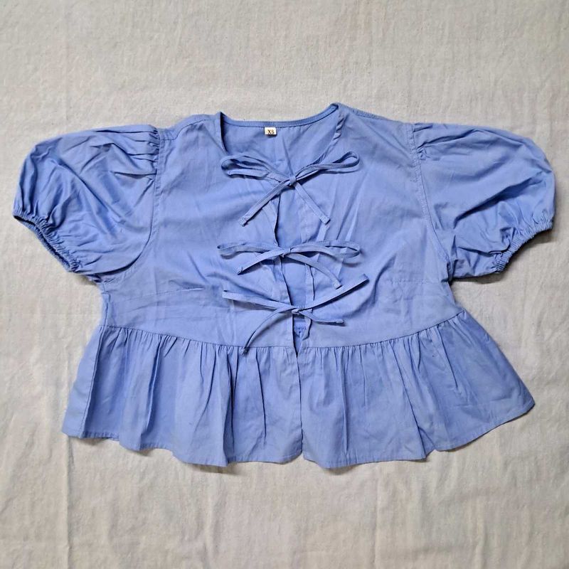 Tie-Up Blacket Top
