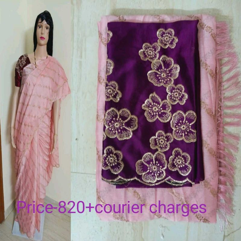 Elegant Floral Saree