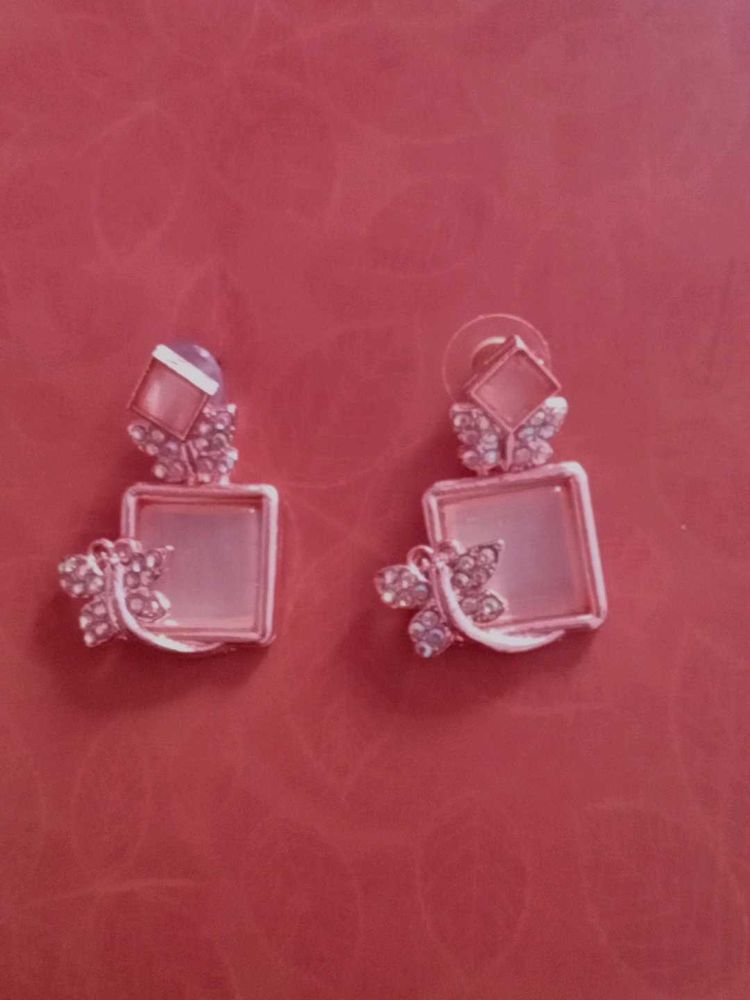 Pink Butterfly Earrings