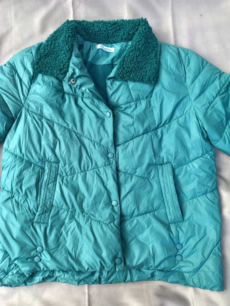 Teal Puffer Jacket